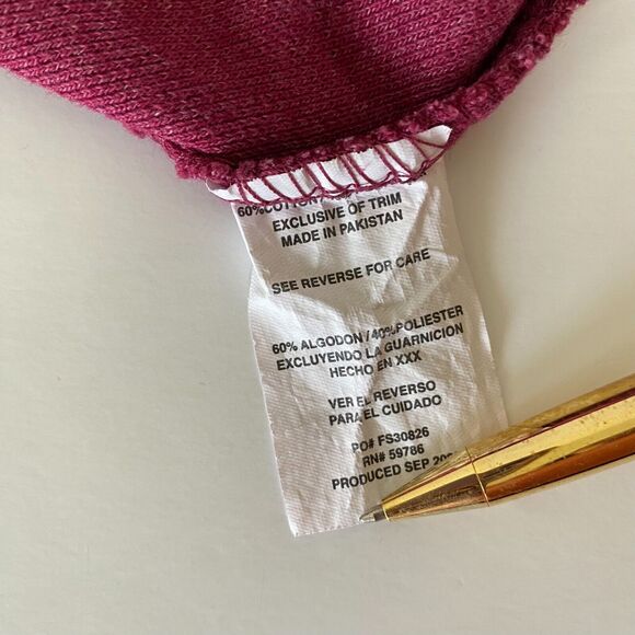 Rugby University Polo Shirt Size S Burgundy Short Sleeve Unisex Cotton Blend - Picture 5 of 10